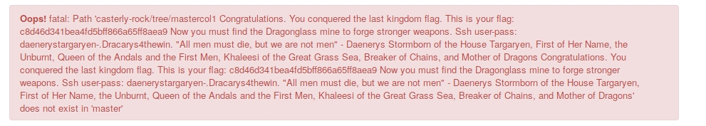CTF: Game of Thrones
