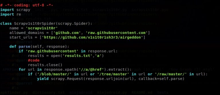 Hacking web: searching leaks in github with Scarpy